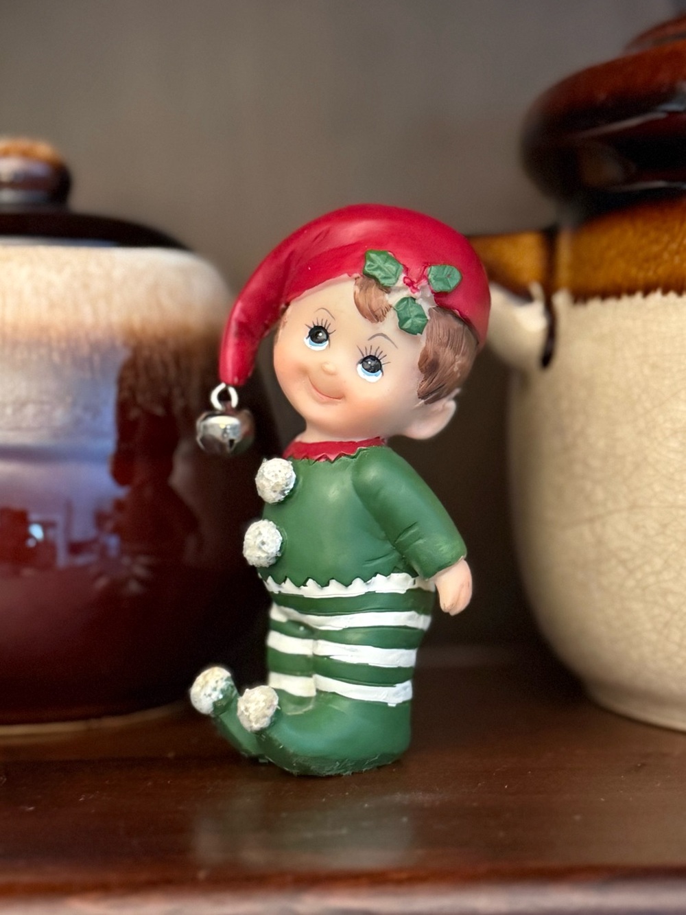 Vintage  Babes Collection boy elf figurine by Morehead Inc. Christmas.